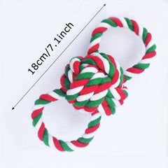 Christmas Rope Ball Toy Large Dog Chew Dog Toys Interactive And Cotton Rope Toys