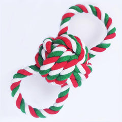 Christmas Rope Ball Toy Large Dog Chew Dog Toys Interactive And Cotton Rope Toys