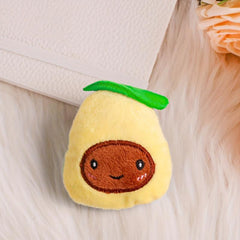 Interactive Avocado Cat Plush Toy for IQ Training