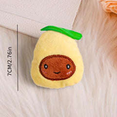 Interactive Avocado Cat Plush Toy for IQ Training