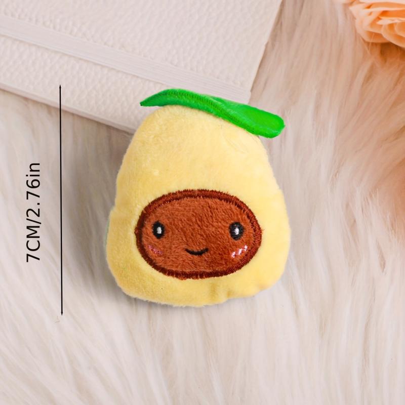 Interactive Avocado Cat Plush Toy for IQ Training