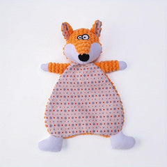 Interactive Pet Chew Toy Plush Fox and Elephant Dolls