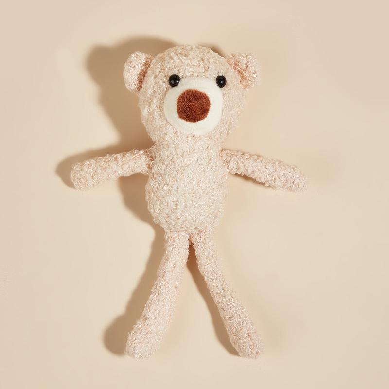 Calming Mini Bear Stuffed Toy for Pets Anxiety Relief and Chewing