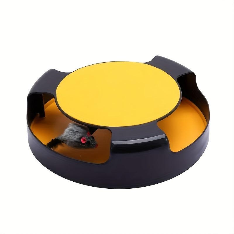 Interactive Turntable & Scratch Board Toy for Cats
