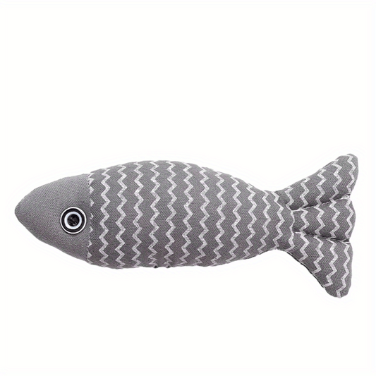 Fish Cat Toy Crinkle Sound Bite Resistant Pet Toy Interactive