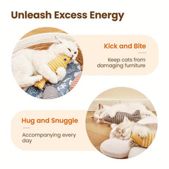Fish Cat Toy Crinkle Sound Bite Resistant Pet Toy Interactive