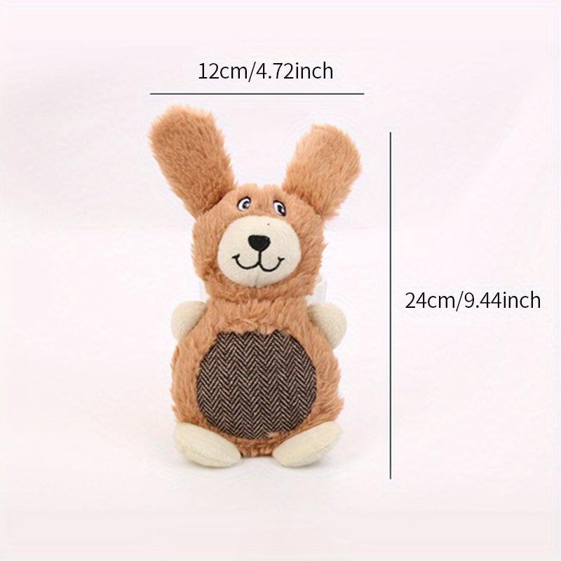 Interactive Cartoon Plush Dog Chew Toy for Endless Fun