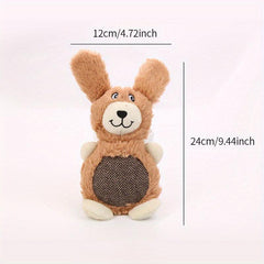 Interactive Cartoon Plush Dog Chew Toy for Endless Fun