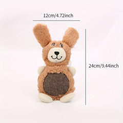 Interactive Cartoon Plush Dog Chew Toy for Endless Fun