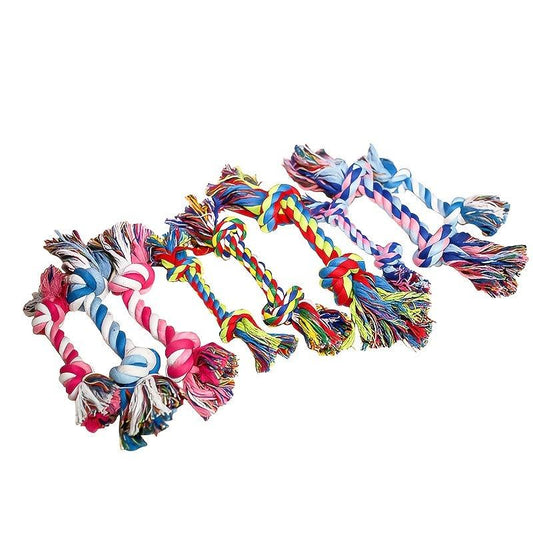 Teeth Cleaning Braided Rope Knot Pet Toy