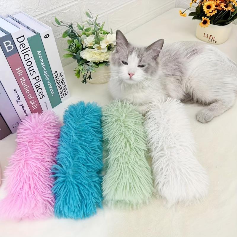 Interactive Cat Plush Toy Pillow with Sound Paper Bite Resistant
