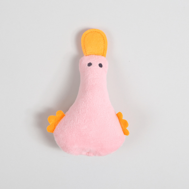 Interactive Plush Duck Toy for Cats