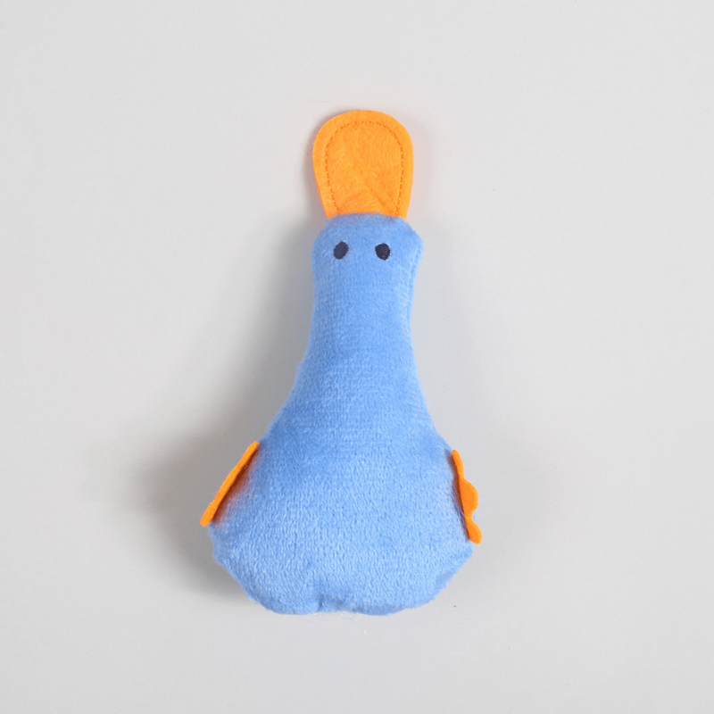 Interactive Plush Duck Toy for Cats