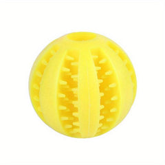 Durable Dog Toy for Teething and Cleaning, Chew Rubber Ball