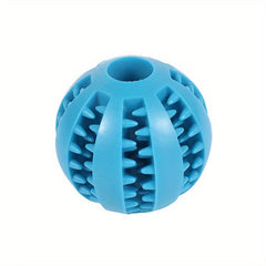 Durable Dog Toy for Teething and Cleaning, Chew Rubber Ball