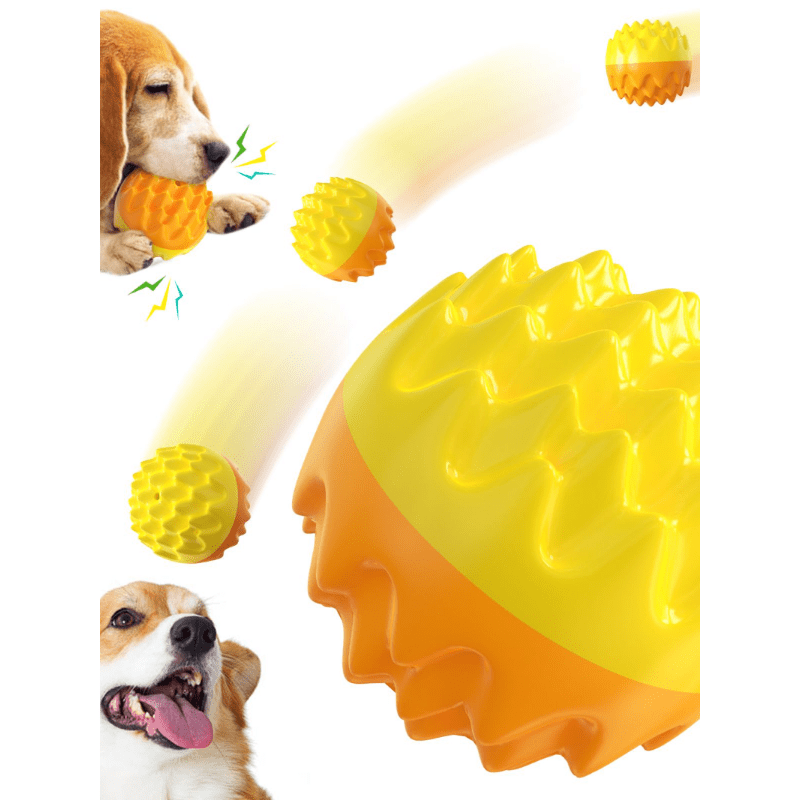 Dog Durable Crew Ball Toy Pet Grinding Teeth Elastic Toy