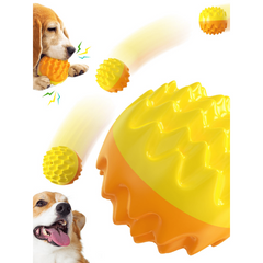 Dog Durable Crew Ball Toy Pet Grinding Teeth Elastic Toy