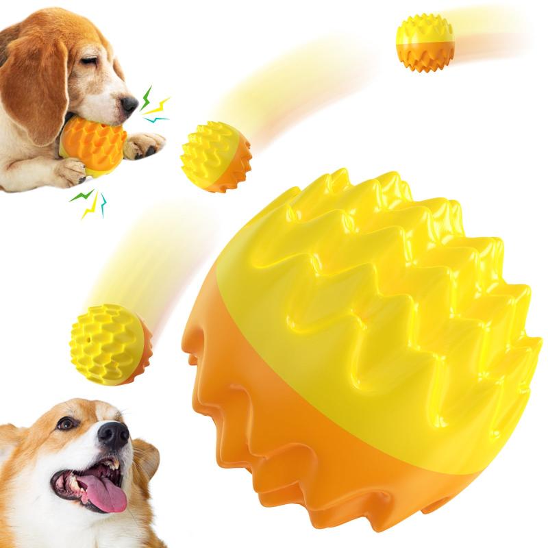 Dog Durable Crew Ball Toy Pet Grinding Teeth Elastic Toy