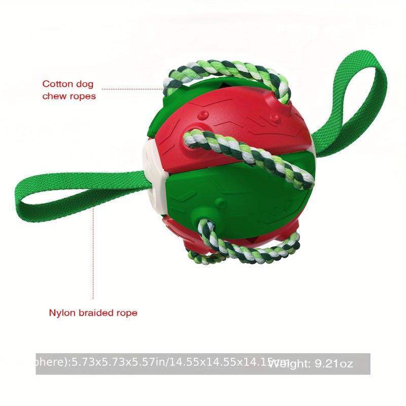 Interactive Dog Toy Ball Bite Resistant Tough Rubber Football Toy