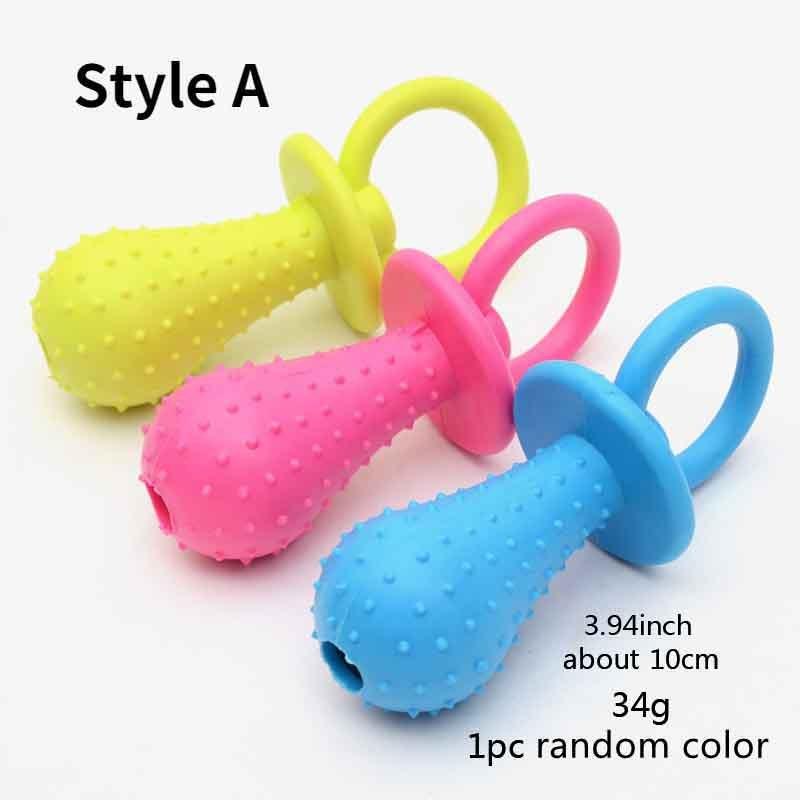Rubber Chew Toy for Small Dogs Teeth Cleaning & Training