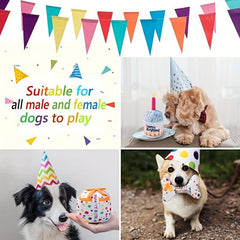 Dog Birthday Squeaky Plush Toy Cake Shape Dog Toys