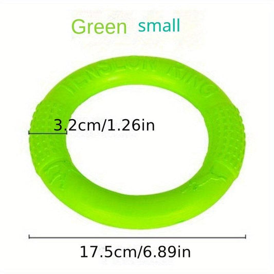 Durable Plain Pet Training Flying Disc Ring Chew Toy