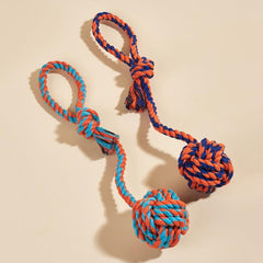 Interactive Dog Cat Chew Toy Durable Knot Toy for Aggressive Chewers