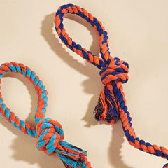 Interactive Dog Cat Chew Toy Durable Knot Toy for Aggressive Chewers