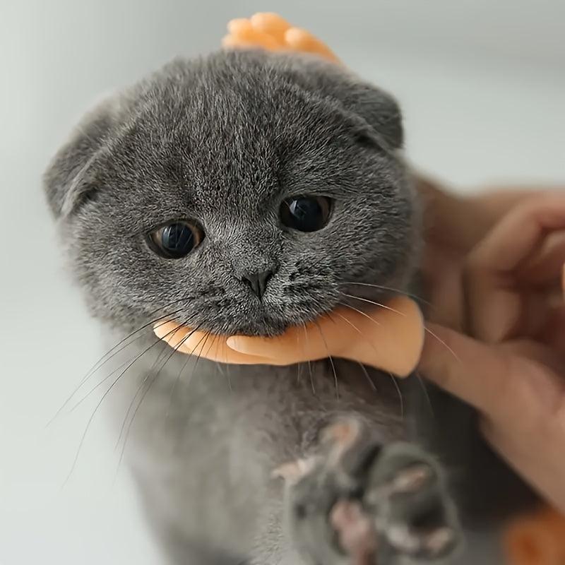 Indoor Cat Finger Cover Toy Tiny Finger Hands Little Massage Hand