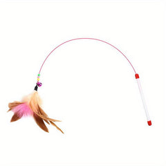 Interactive Cat Teaser Wand Toy with Bell for Cat Kitten
