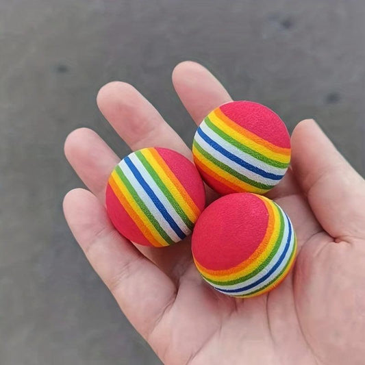 Colorful Rainbow Ball For Cats Foam Ball Toy