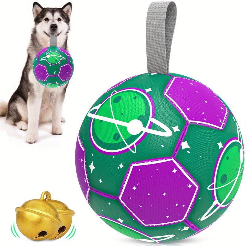 Durable Football Pet Toy With Straps Dog Chewing Ball Toy