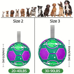 Durable Football Pet Toy With Straps Dog Chewing Ball Toy