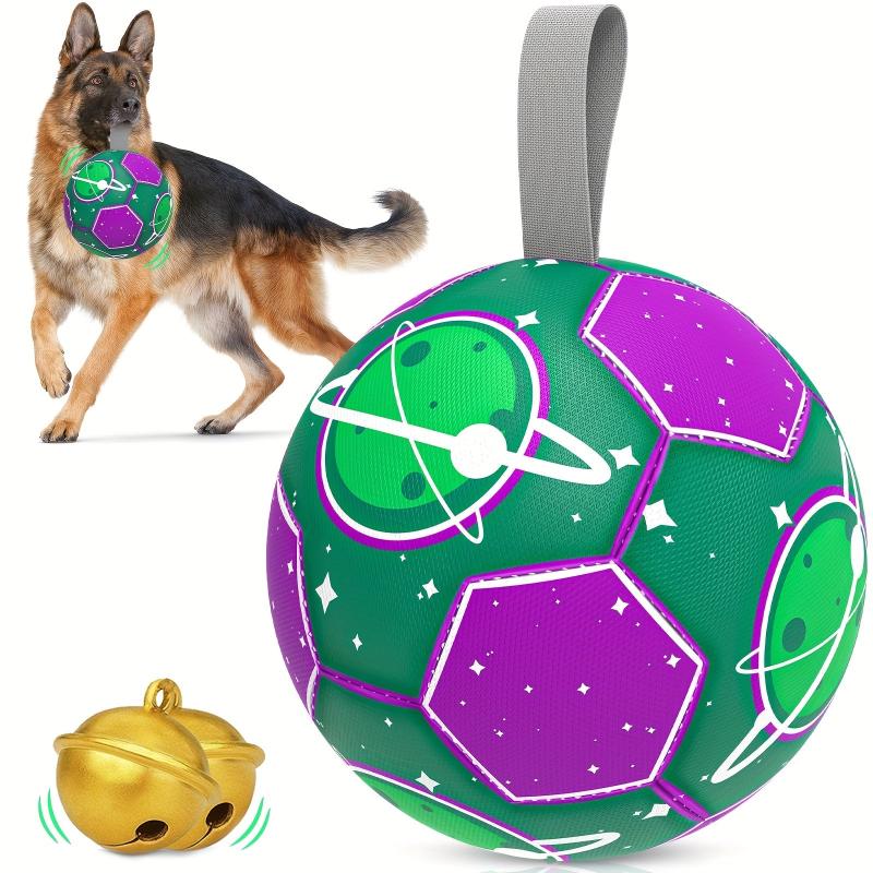 Durable Football Pet Toy With Straps Dog Chewing Ball Toy