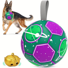 Durable Football Pet Toy With Straps Dog Chewing Ball Toy