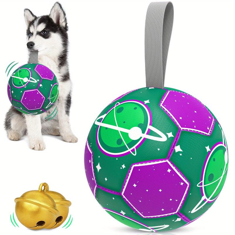 Durable Football Pet Toy With Straps Dog Chewing Ball Toy