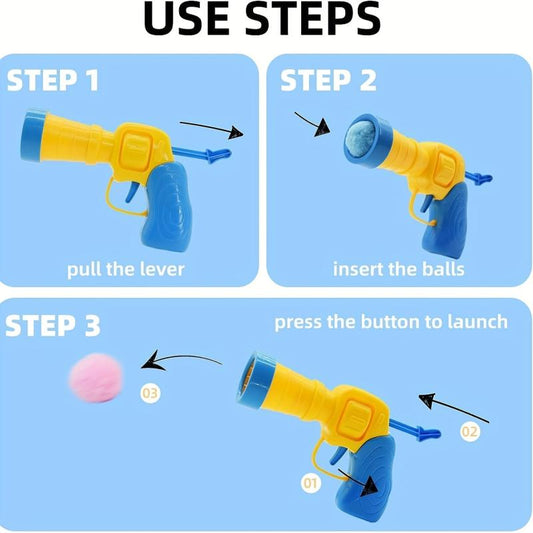 Interactive Launch Training Cat Toys Creative Kittens Mini Pompoms Games