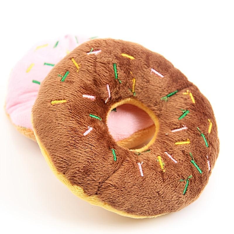 1PC Cotton Donut Pet Toy for Tugging and Chewing