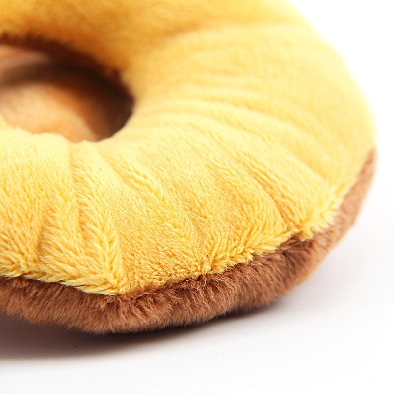 1PC Cotton Donut Pet Toy for Tugging and Chewing