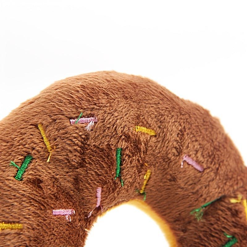 1PC Cotton Donut Pet Toy for Tugging and Chewing