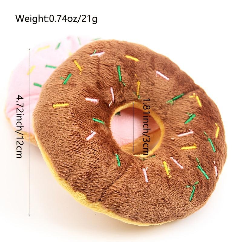 1PC Cotton Donut Pet Toy for Tugging and Chewing