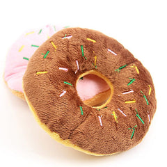 1PC Cotton Donut Pet Toy for Tugging and Chewing