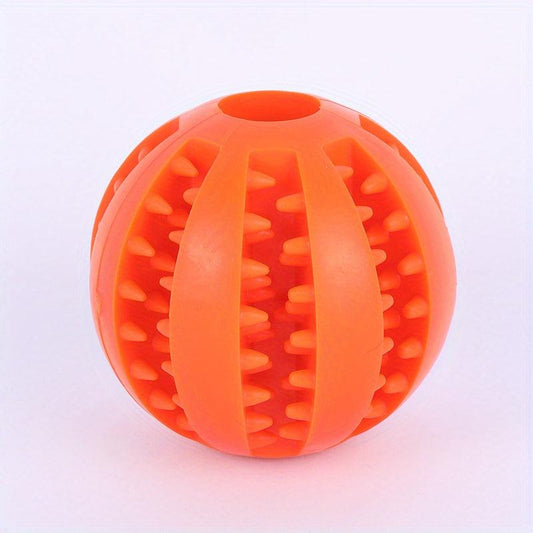 Interactive Dog Ball Toy for Molar Health and Food Dispensing