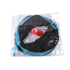 Halloween Cat Toys Set 1 Interactive Tunnel Tube Feather Wand Teaser Rainbow Cat