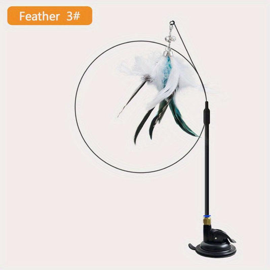 Interactive Cat Feather Toy with Bell - Scratching Exercise Toy