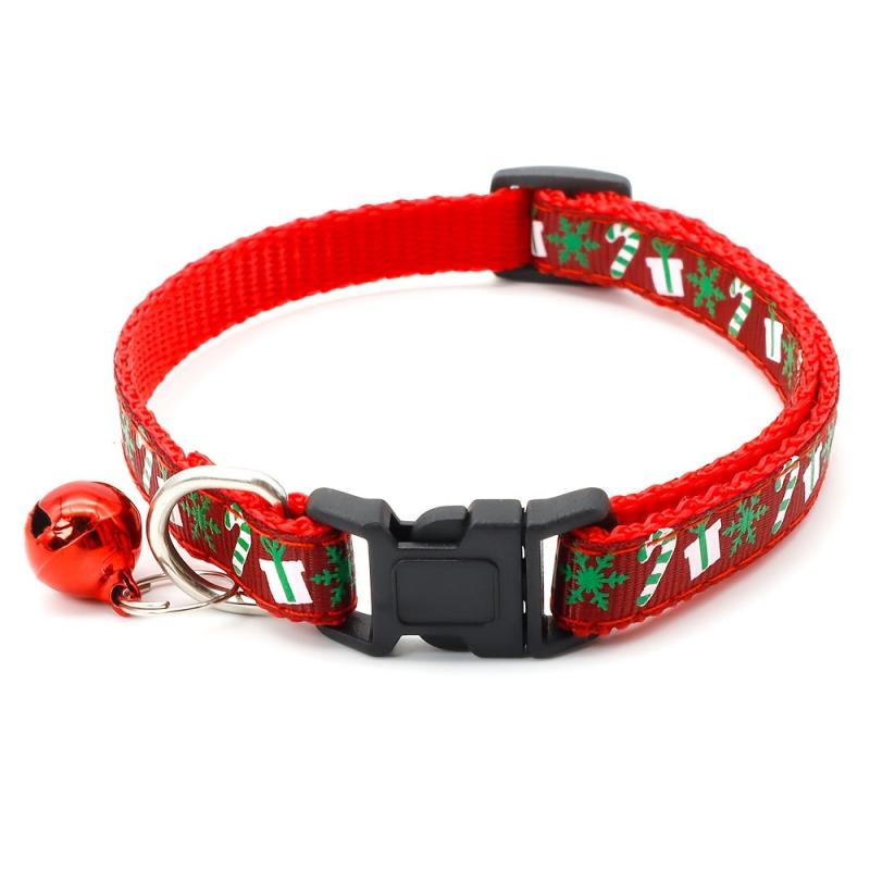 Christmas Pet Collar for Dogs & Cats with Bell