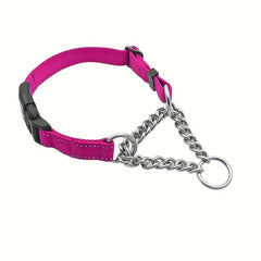 Reflective Adjustable Chain Dog Collar Safety Locking Buckle