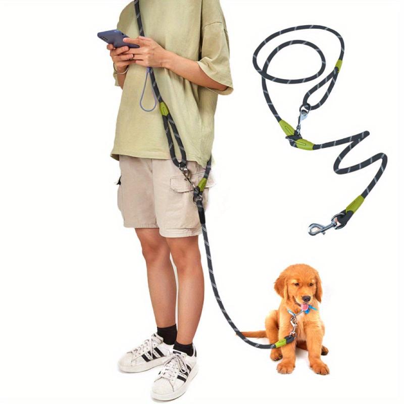 Reflective Hands-Free Dog Leash for Walking, Jogging, Running