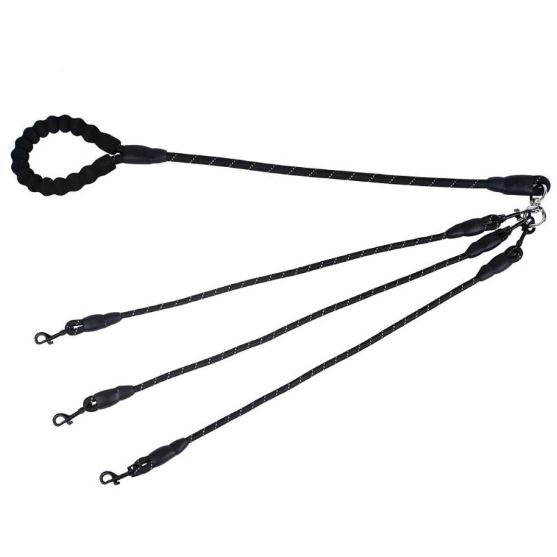 Pet Way Leash for Walking Multiple Dogs Elastic Straps Tangle Comfortable Handle