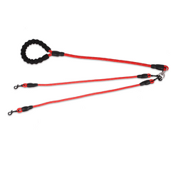 Pet Way Leash for Walking Multiple Dogs Elastic Straps Tangle Comfortable Handle